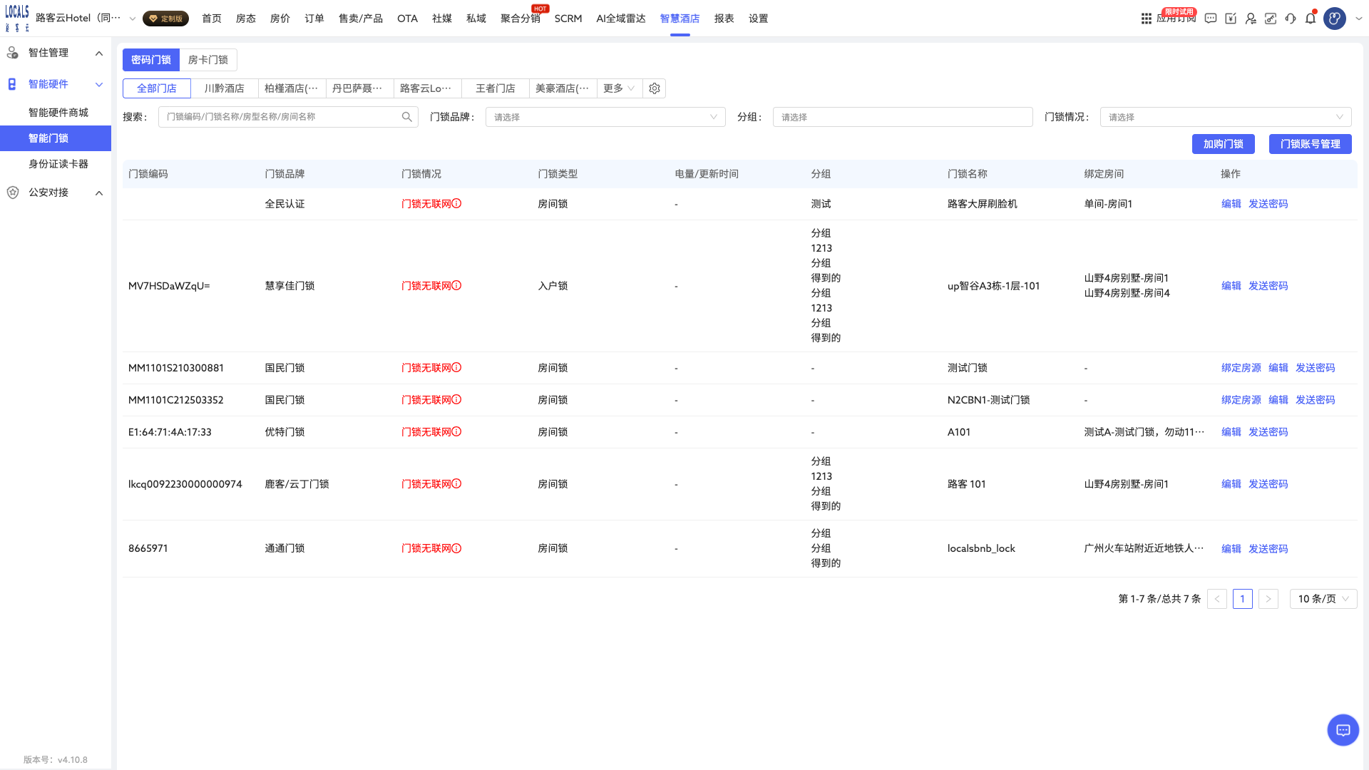 智能门锁列表
